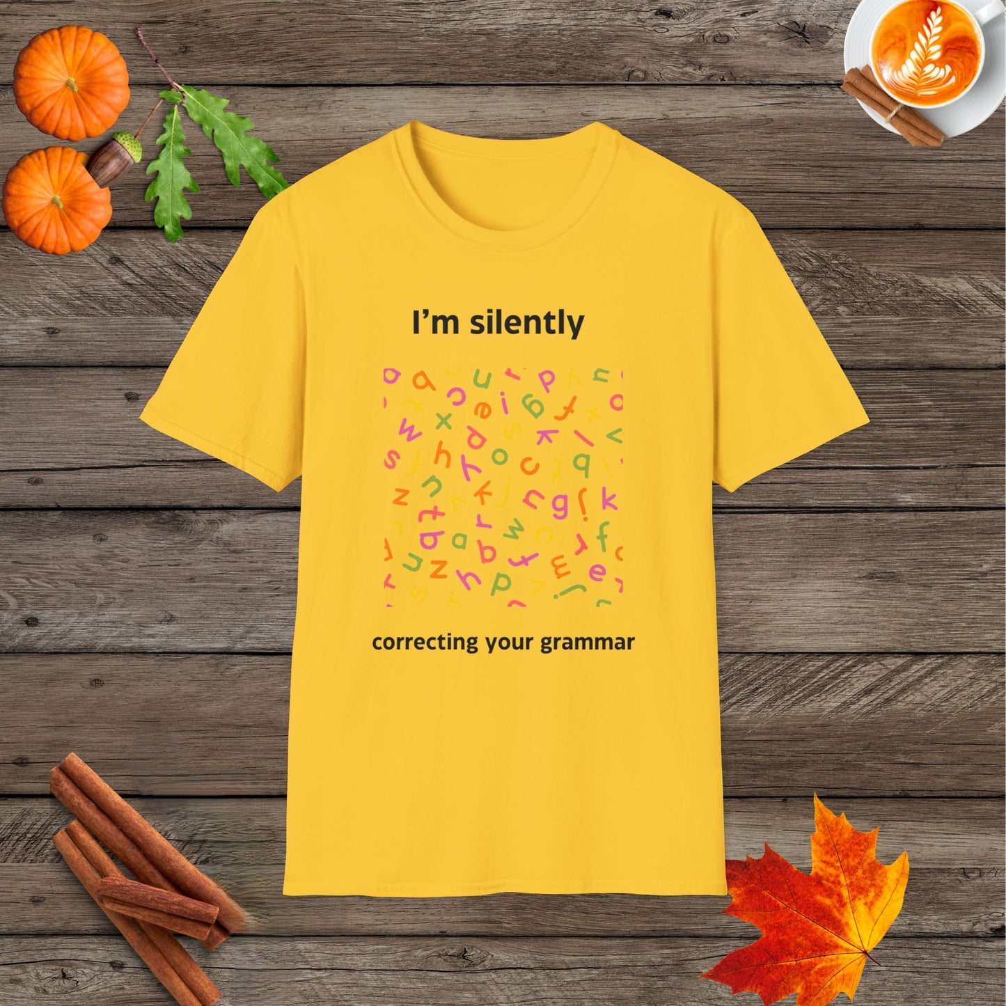 I'm silently correcting your grammer